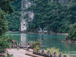 On-Boat-Cycling-At-Viet-Hai-Village-Kayaking-Swimming-Sunset-Party.